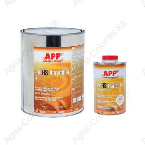 APP 2K Acryl füller fehér + edző 4:1 1L + 0,25 L